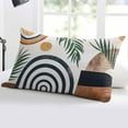 thumbnail image 5 of Farmhouse Boho Throw Pillow Cover 24 x 36 Inch Decorative Pillow Cover Vintage Abstract Geometric Leaves Lumbar Pillowcase Seasonal Rectangle Cushion Case for Couch Sofa Bed Living Room, 5 of 7