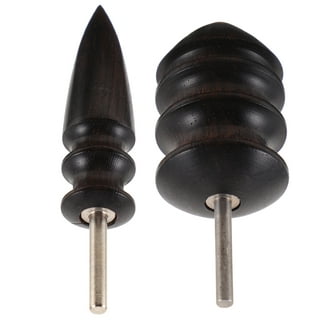 2-piece Leather Burnishing Tool Set Tapered Wood Slicker and Slim Edge Tool  