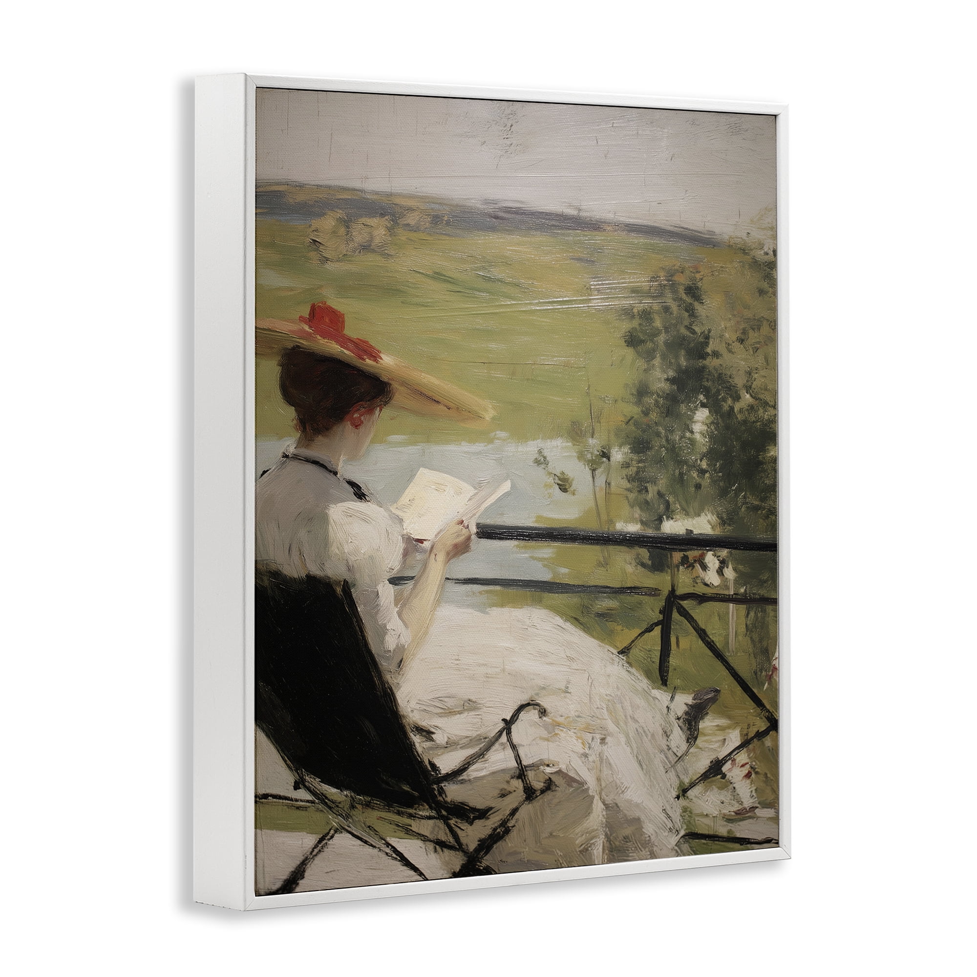 Stupell Industries In The Comfort Of Pages White Framed Giclee Art, design by Svetlana Aleynikova
