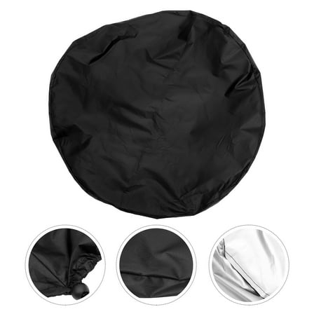 Baluue Weatherproof Barbecue Cover Bbq Grill Cover Sunproof Black 1Pack