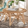 thumbnail image 6 of bali & pari Elani Modern Bohemian Natural Rattan Coffee Table, 6 of 8
