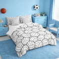 thumbnail image 2 of Erosebridal Volleyball Bedding Comforter Set, Sport Queen Bedding Sets for Boys and Girls, Reversible 7-Piece, 2 of 6