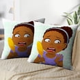 thumbnail image 3 of LALILO Throw Pillow Covers African Girl Woman African Black Cushion Cover 18" x 18", 2 Pack, 3 of 6