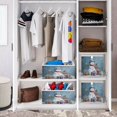 thumbnail image 6 of Cabinet Storage Basket 15.75x10.63x6.96 Inches Storage Box Foldable, Storable and Easy to Assemble ，Open Home Storage Bins ，Closet Storage Bins Warm Christmas Snowman, 6 of 8