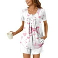 thumbnail image 2 of Lopecy-Sta Womens Sleepwear Gift for Girlfriend Women's Pajama Sets Short Sleeve with Shorts Soft Sleepwear Loungewear Cute Printed Pj Sets, 2 of 6