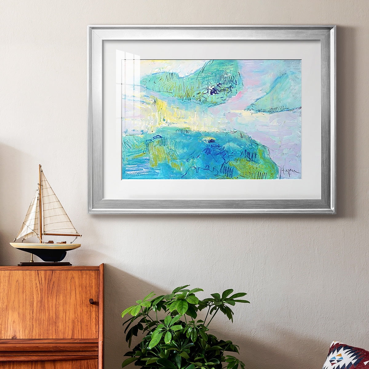 Smooth Sailing in the Heartland Premium Framed Print - Ready to Hang
