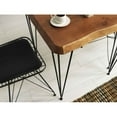 thumbnail image 2 of Zen Wire Modern Chair, Black Metal, Black Leather Cushions, Ergonomic and Comfortable Design, 2 of 7