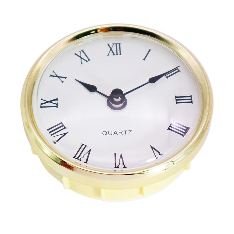 Carkio 4.3 Inch Gold Dial Clock Insert - Roman Numerals, Fits 3.7 Inch Hole For DIY Crafts - View #2