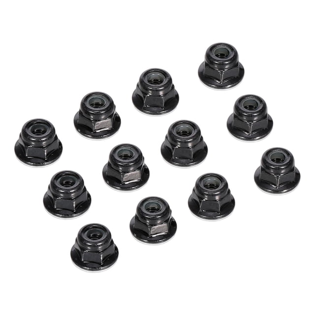 12 tuercas de seguridad para ruedas de coche RC M4, repuestos de repuesto, accesorios para HSP Negro