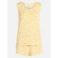 thumbnail image 5 of Joyspun Women's Tank Top and Shorts Pajama Set, 2-Piece, Sizes XS-3X, 5 of 5