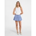 thumbnail image 2 of No Boundaries Bubble Hem Knit Skort, Women's XXS-XXL, 2 of 5