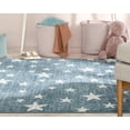 thumbnail image 3 of Well Woven Kennedy Stars Modern Modern Kids Blue 7'10" x 9'10" Area Rug, 3 of 7