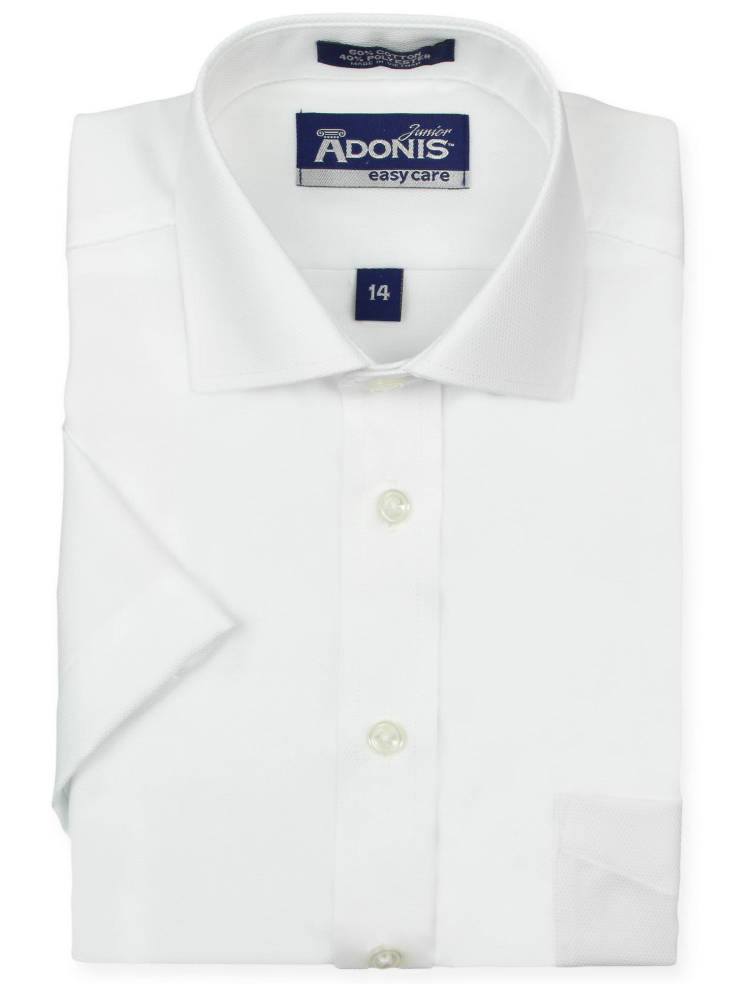 walmart boys white dress shirt