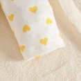 thumbnail image 6 of Cdudpw Newborn Infant Baby Girls Clothes Long Sleeve Ruffle Romper Longs Floral Headband Outfit Toddler Girls Clothes Set(Z160-Yellow), 6 of 8