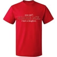 thumbnail image 2 of OXI T-Shirt - You Can't Scare Me, Basic Casual T-Shirt for Men's and Women Fleece T-Shirt Short Sleeve - Red X-Large, 2 of 3