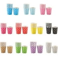 thumbnail image 3 of serony 10 Pcs Gobelets Nappe à Pois Gobelets Récipient de Cuisson Fourniture Cérémonie de Mariage Jaune, 3 of 6