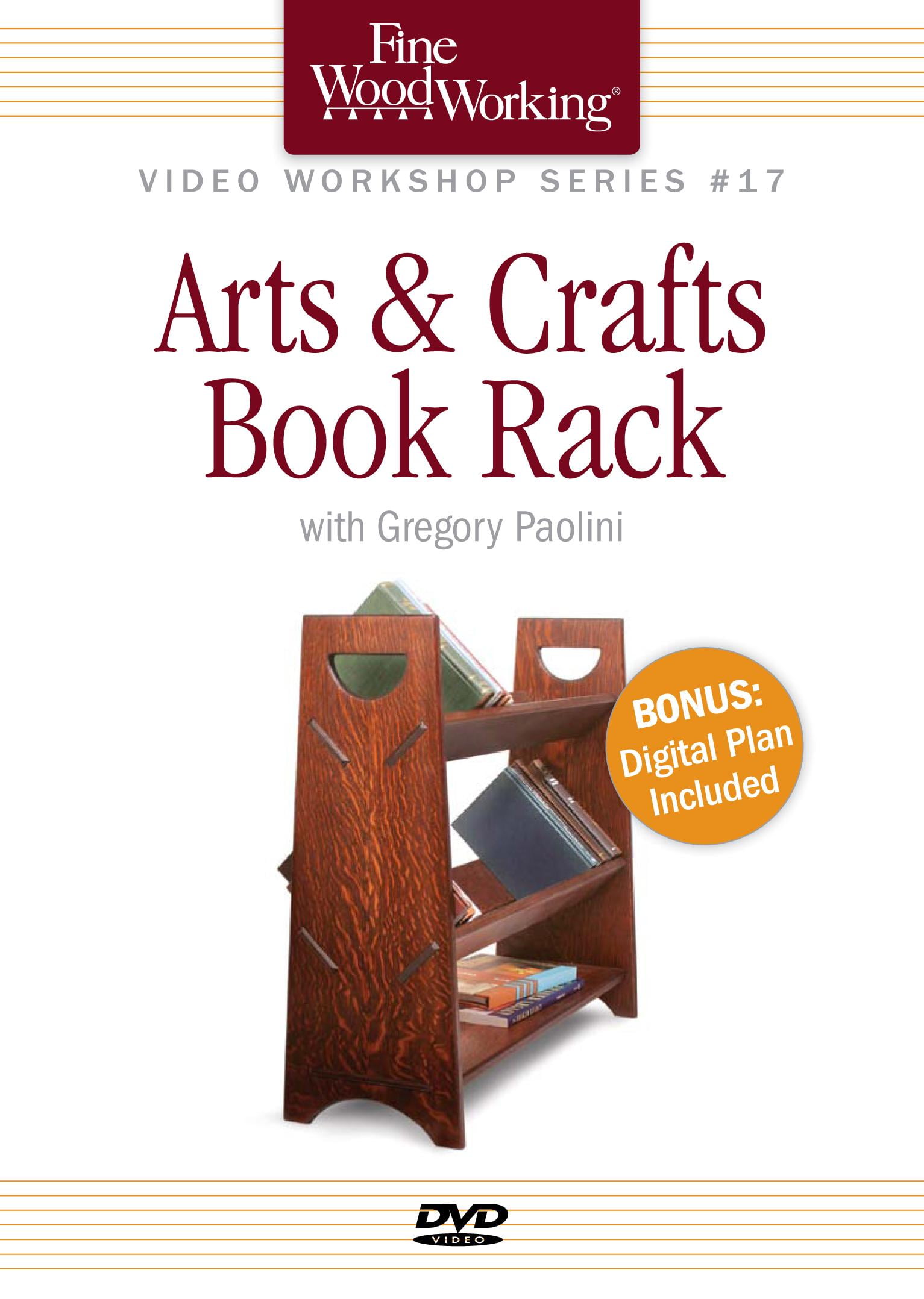 walmart wood rack on Fine Woodworking Video Workshop Series Arts Crafts Book Rack Other Walmart Com Walmart Com