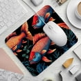 thumbnail image 2 of Fish Printed Square Desk Mat Gaming Mouse Pad with Non-Slip Rubber Bottom - 8.3x9.8 Inch Office and Gaming Mouse Pad, 2 of 6