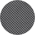thumbnail image 2 of Addison Rugs Dream Shag Premium Machine Washable Transitional Lattice Black Round Rug, 8' x 8', 2 of 8