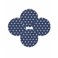 thumbnail image 7 of 13 Inch Round Placemats Set of 4, Christmas Navy Blue Non Slip Heat Insulation PP Table Mats, Winter Snowflakes Modern Xmas Trees Washable Place Mats for Kitchen Dining Party Table Decor, 7 of 7