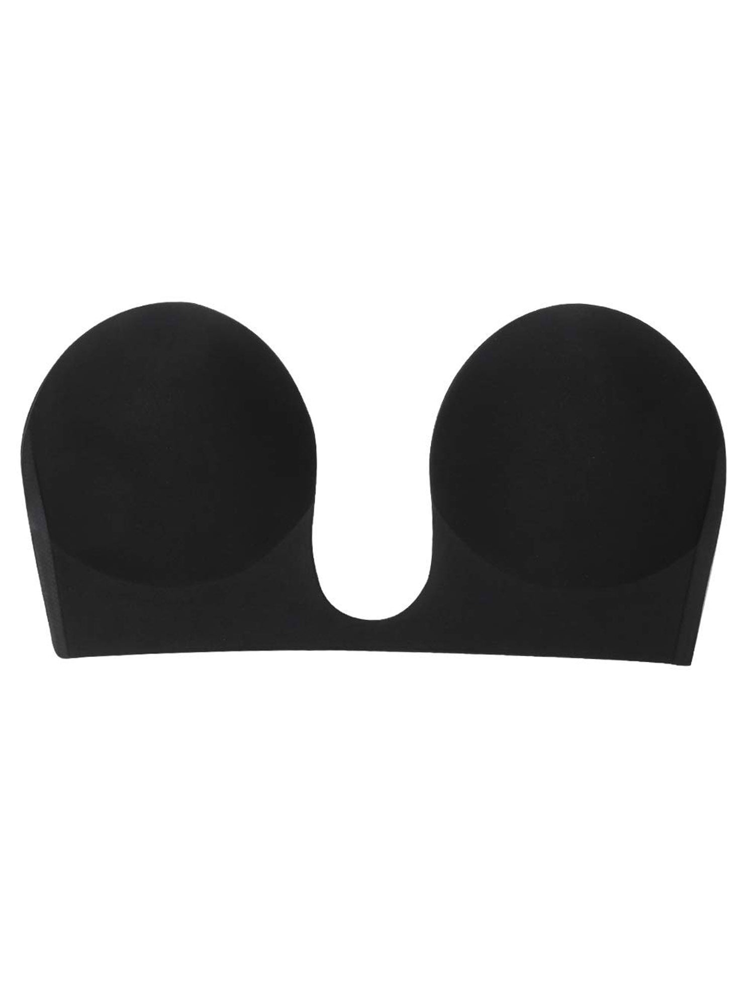 unetme Sticky Bra + Nipple Covers + Boob Tapes + Gift Box size Black B (34A)