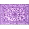 thumbnail image 1 of Ahgly Company Indoor Rectangle Medallion Purple Traditional Area Rugs, 4' x 6', 1 of 4