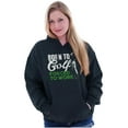 thumbnail image 4 of Born to Golf Forced to Work Golfing Hoodie Sweatshirt Women Men Brisco Brands X, 4 of 6
