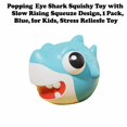 thumbnail image 3 of Popping Eye Shark Squishy Toy with Slow Rising Squeeze Design, 1 Pack, Blue, for Kids, Relaxation Toy, 3 of 3