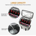 thumbnail image 4 of Large Capacity Insulated Cooling Backpack Waterproof Picnic Cooler Bag Grey And Orange, 4 of 4