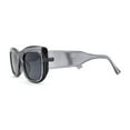 thumbnail image 3 of Mod Womens Square Large Cat Eye Sunglasses Slate Black, 3 of 4
