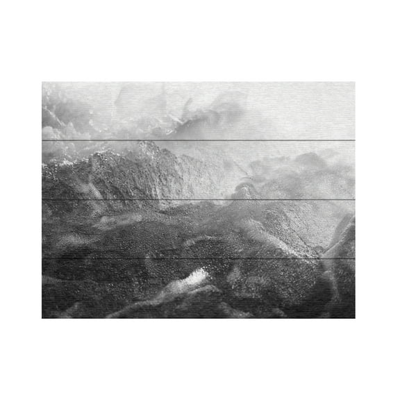 Design Fabrikken 'Black Motion Fabrikken' Wood Slat Art 12x16