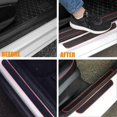 thumbnail image 2 of Car Door Sill Strips 4PCS Car Scuff Plate Protectors Sticker Car Adhesive Film for Door Sill Protection Car Door Sill Scuff Plate Soft Rubber PVC(BMW), 2 of 13