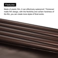 thumbnail image 4 of Unique Bargains Double Sided Color Flower Wrapping Paper Orange+Brown 22.8'x22.8' Waterproof 10 Pack, 4 of 5