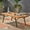 Teak, variant on Acacia Wood 2 Seater Outdoor Sofa / Maximum Comfort with Cushions