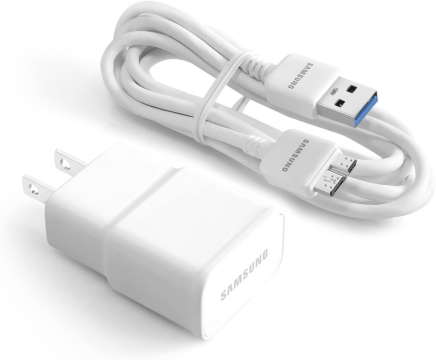 Samsung Galaxy S5 Plus Adaptive Fast Charger Micro USB 2.0 Charging [1 Wall Charger 5 FT Micro USB Cable] Dual voltages for up to 60% Faster Charging! White - Walmart.com