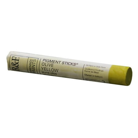 UPC: 0836943004511 | R&F Handmade Paints Pigment Stick  38ml  Olive Yellow