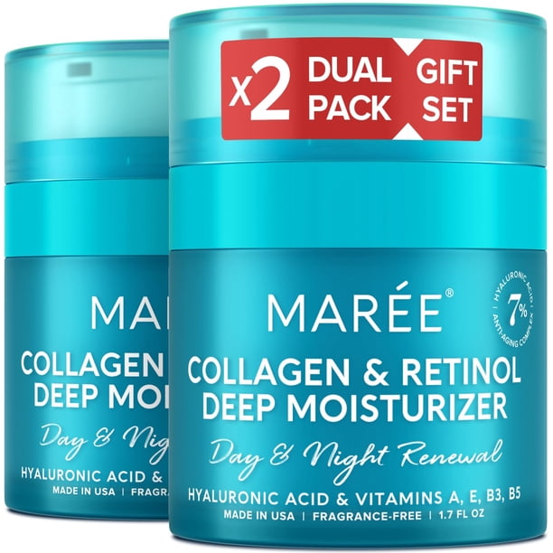 Crema hidratante de colágeno MAREE con ácido hialurónico y retinol