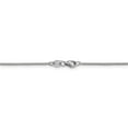 thumbnail image 4 of Leslie's Real 14kt White Gold 1mm Diamond Cut Open Franco Chain; 18 inch; Lobster Clasp; for Adults and Teens; for Women and Men, 4 of 5