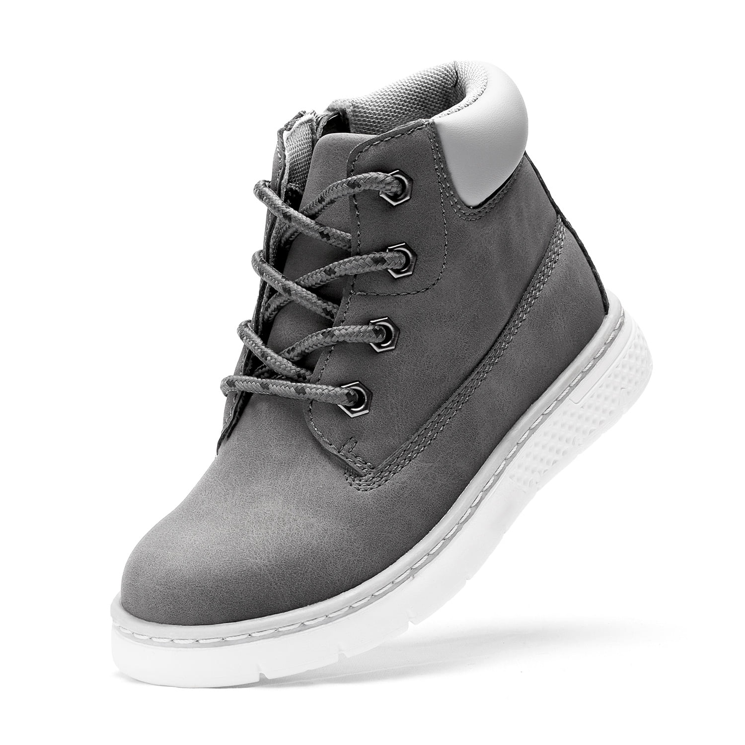 Details about   Men Winter Boots Calf Leather Suede Dark Gray Sheepskin Insole Cropped Model 