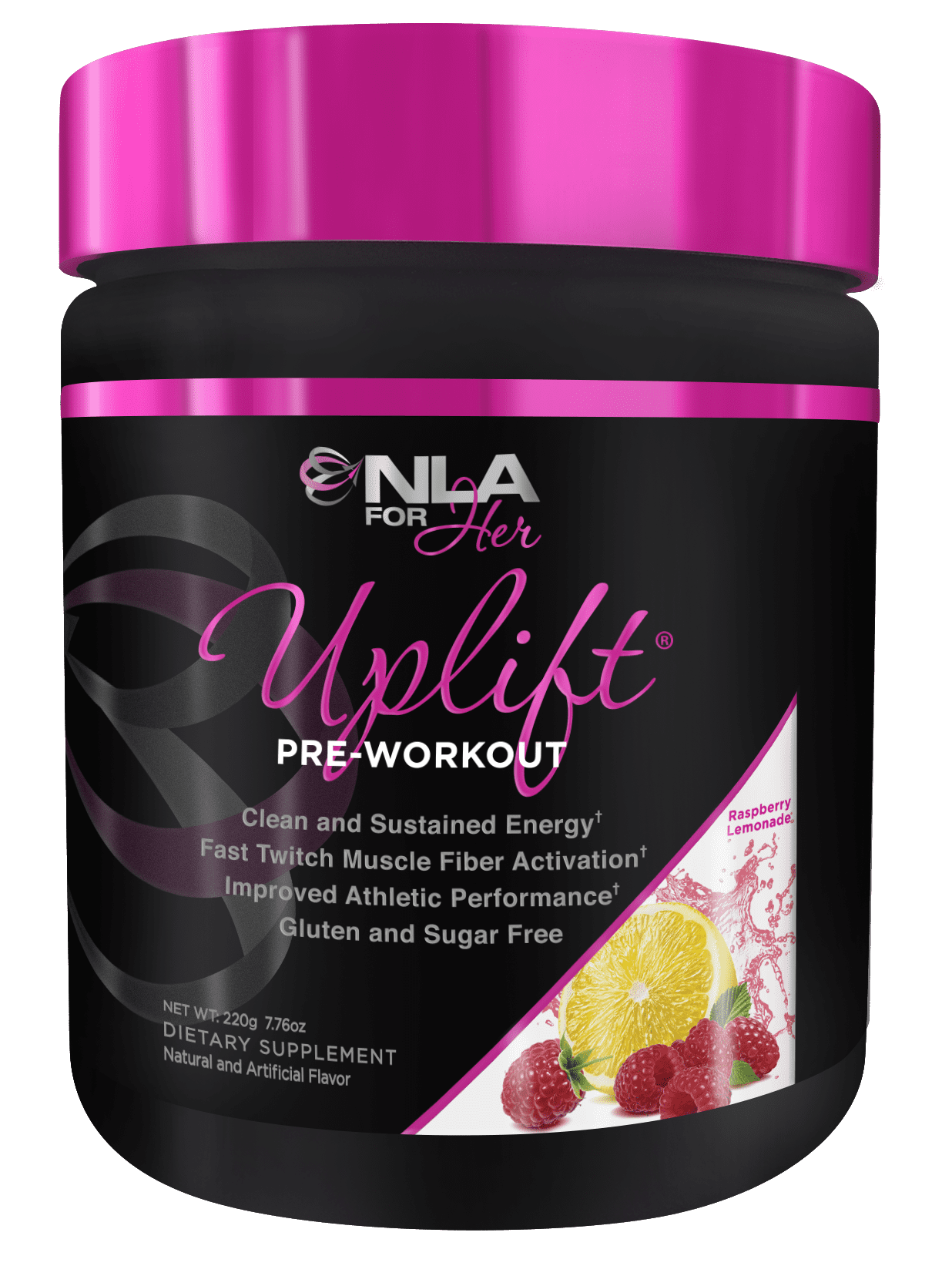 NLA for Her, Uplift Pre Workout Powder, Raspberry Lemonade, 40 Servings