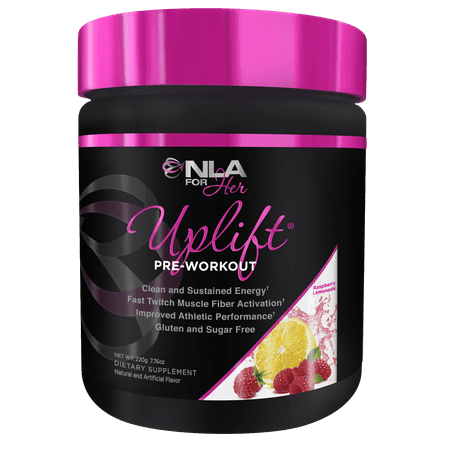 NLA for Her, Uplift Pre Workout Powder, Raspberry Lemonade, 40 (Best 30 Minute Weight Lifting Workout)