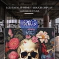 thumbnail image 3 of Bathroom Scale, Highly Accurate Digital Body Scale,Precisely Measures Weight up to 400 lbs-Skull Surrounded By Flowers With Vibrant Colors And High Contrast, 3 of 4