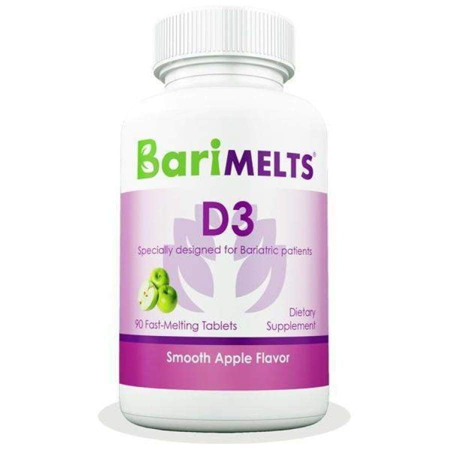 BariMelts D3, Dissolvable Bariatric Vitamins, Natural Apple Flavor, 90