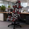 thumbnail image 5 of Whosucclay Skull Rose Print Gaming Chair Covers, Indoor Non-Slip Gaming Chair Seat Cover Soft Easy to Install Office Chairs Covers Stretchable with Armrest Cover, 5 of 8