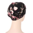 thumbnail image 6 of Yanyanz Handkerchiefs for Men, Print Floral Cap Ethnic Hat Wrap Turban Turban Braid Hair Cap Headwear Head Cover Heardband, Women's Handkerchiefs Black One Size, 6 of 6