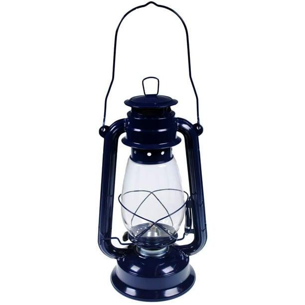 Valley Industries Navy Blue Hurricane Kerosene Oil Lantern Emergency ...