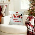 thumbnail image 5 of Taotanxi Christmas Pillow Covers 18x18 Inch Tufted Red Snowmen Santa Hat Decorative Winter Soft Holiday Decor for Couch Bed Sofa Living Room Bedroom, 5 of 6