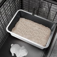 thumbnail image 4 of Extra Large Stainless Steel Litter Box, Splash Proof and Stick Proof Easy to Clean Cat Litter Pan for Small Medium Large Cats, 4 of 7