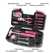 Apollo Tools 39 Piece General Tool Set Pink - DT9706 PINK