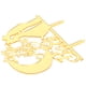 thumbnail image 1 of Adorno para tarta de acrílico, inserto para tarta, espejo dorado, decoración para tarta, inserto para tarta creado con maestría, 1 of 12
